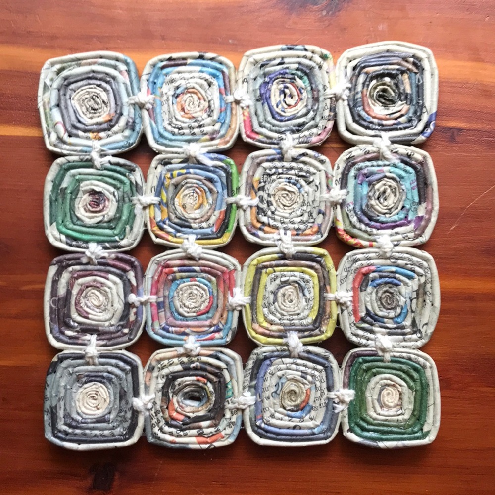 6x6 rolled paper decor